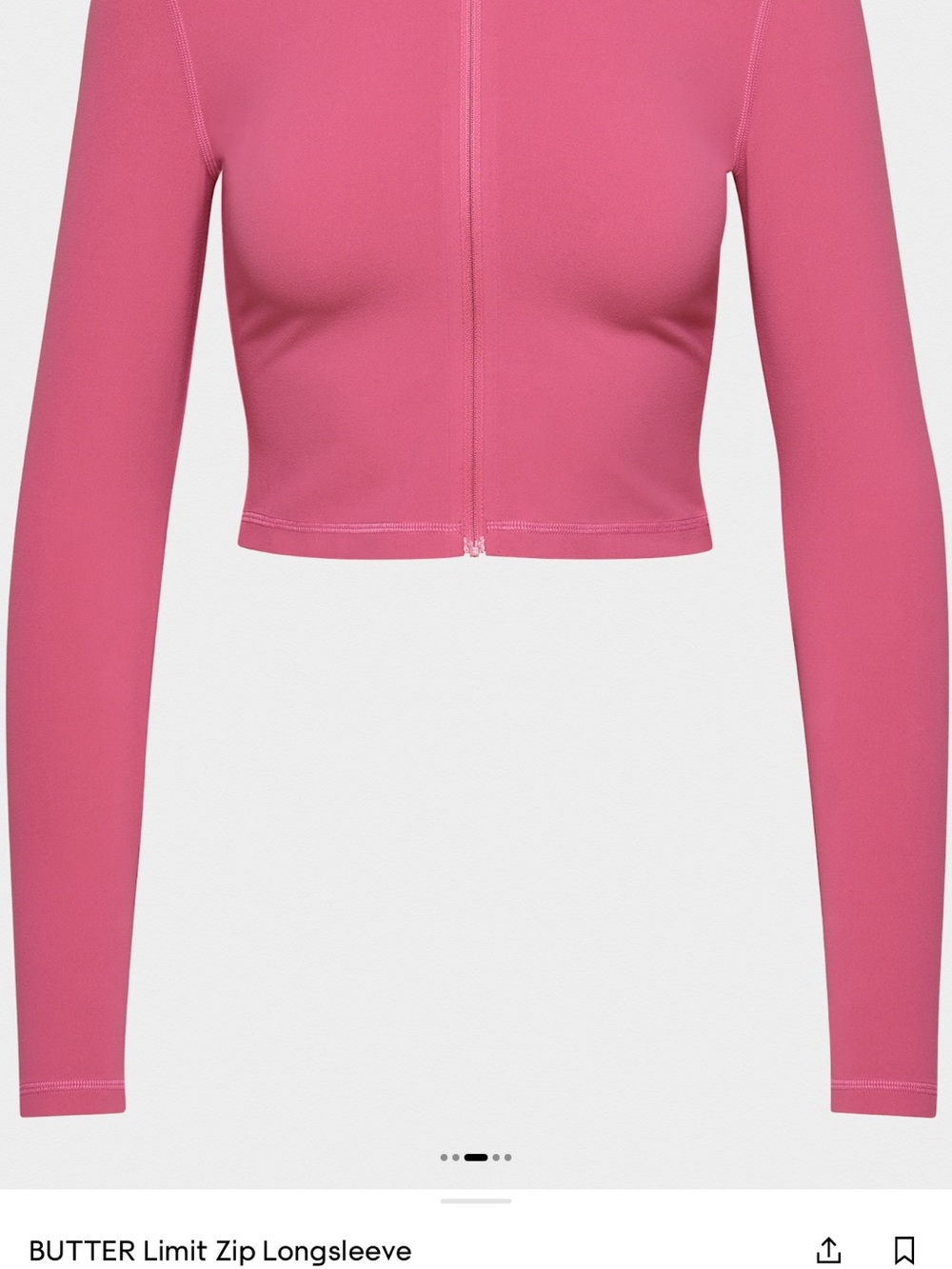 Berry Pink Zip-Front Long Sleeve zip jacket TNA GOLDEN ARITZIA